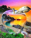 paint by numbers kit The Glass Apple Sunset