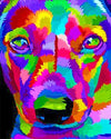 paint by numbers kit The pop art dog - Custom paint by number