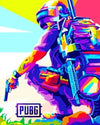 paint by numbers kit The PUBG Pop Art - Custom paint by number