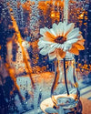 paint by numbers kit The White Flower in a glass