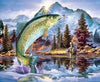 paint by numbers kit Trout Fish