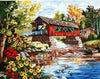 paint by numbers kit Water Surface Bridge