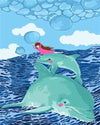 paint by numbers kit Whale Collection 9