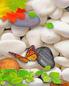 paint by numbers kit Yellow Butterfly - Custom paint by number