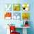DIY paint by numbers painting displayed as home wall decor