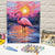 A flamingo paint-by-number made to look lifelike with rich color layers and smooth blending.