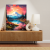 Stunning Mountain Reflection Diamond Painting Kit – Full Drill DIY Art Craft