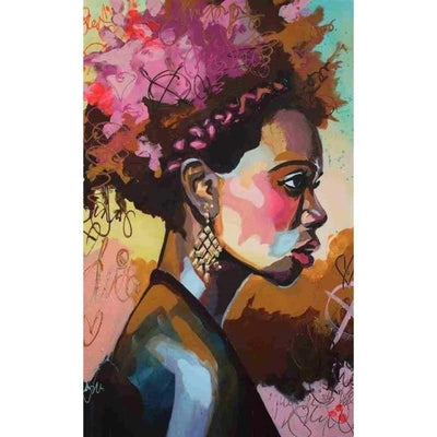 paint by numbers kit African Woman Portrait 8 - Custom paint by number