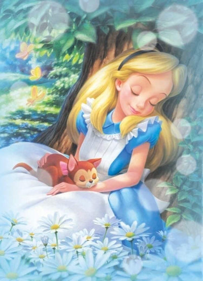 paint by numbers kit Alice Under Tree - Custom paint by number