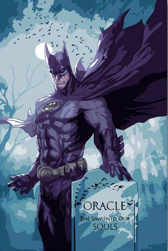 paint by numbers kit Batman At Cemetery - Custom paint by number