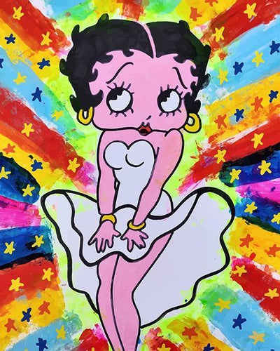 paint by numbers kit Betty boop - Custom paint by number