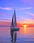 paint by numbers kit Boat Sunset - Custom paint by number