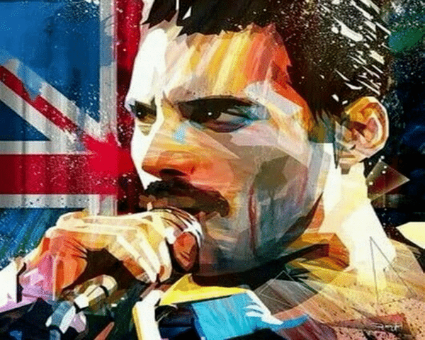 paint by numbers kit British Star Freddie Mercury