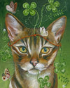 paint by numbers kit Cat And Butterfly - Custom paint by number