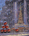 paint by numbers kit Christmas Night in New York - Custom paint by number
