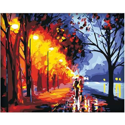 paint by numbers kit City Landscape N18 - Custom paint by number