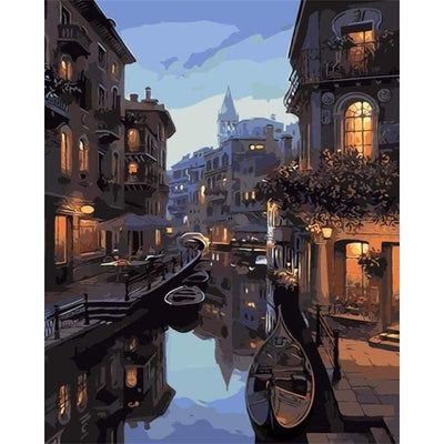 paint by numbers kit City Landscape N4 - Custom paint by number