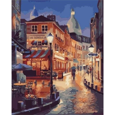 paint by numbers kit City Landscape N8 - Custom paint by number