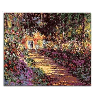 paint by numbers kit Claude Monet Garden - Custom paint by number