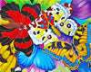 paint by numbers kit Colorful Butterflies Art - Custom paint by number