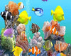 paint by numbers kit Colorful Fishes Deep Sea - Custom paint by number