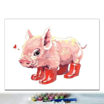 paint by numbers kit Cute Animal Collection N2 - Custom paint by number