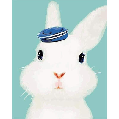 paint by numbers kit Cute Bunny Sailor - Custom paint by number