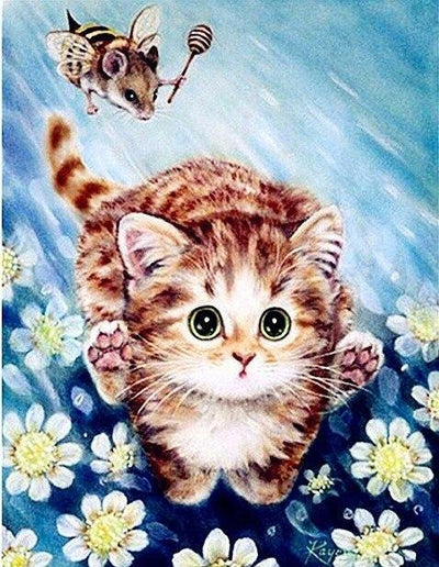 paint by numbers kit Cute Cats 21 - Custom paint by number