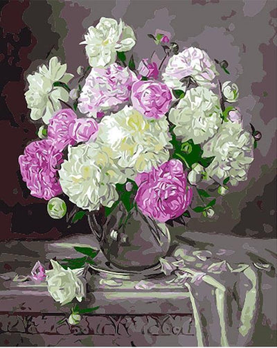 paint by numbers kit Europe flowers - Custom paint by number