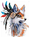 paint by numbers kit Feathered Fox - Custom paint by number