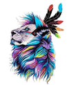 paint by numbers kit Feathered Lion - Custom paint by number