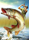 paint by numbers kit Fish And Fisherman - Custom paint by number