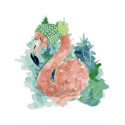 paint by numbers kit Flamingo 15 - Custom paint by number