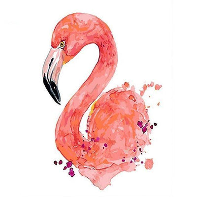 paint by numbers kit Flamingo 17 - Custom paint by number