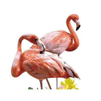 paint by numbers kit Flamingo 19 - Custom paint by number