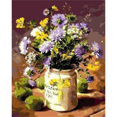paint by numbers kit Flower 12 - Custom paint by number