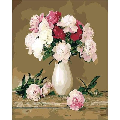 paint by numbers kit Flower 4 - Custom paint by number