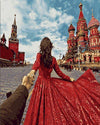 paint by numbers kit Follow Me to Moscow - Custom paint by number