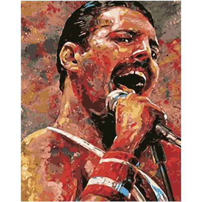 paint by numbers kit Freddy Mercury - Custom paint by number