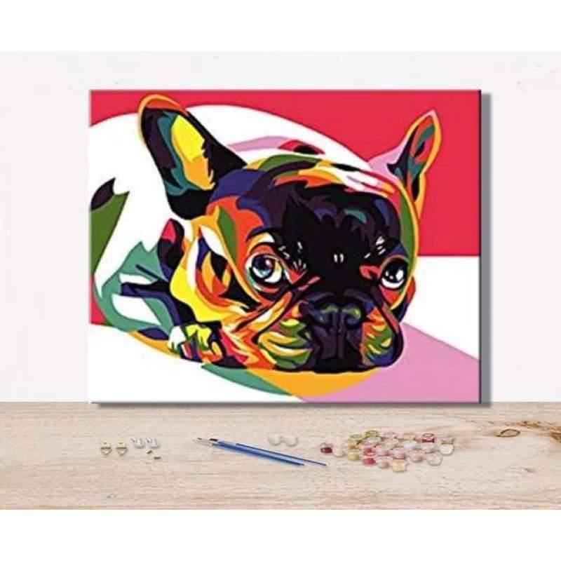 paint by numbers kit French Bulldog