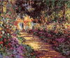 paint by numbers kit Garden Path at Giverny Claude Monet - Custom paint by number