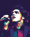 paint by numbers kit Gerard Way On Pop Arts - Custom paint by number