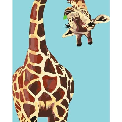 paint by numbers kit Giraffe - Custom paint by number