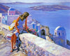 paint by numbers kit Girl In Greece - Custom paint by number