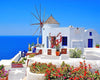 paint by numbers kit Greece Island Santorini - Custom paint by number