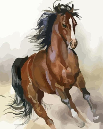 paint by numbers kit Horse 26 - Custom paint by number