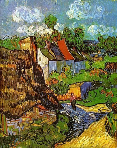 paint by numbers kit House in Auvers by Van Gogh - Custom paint by number