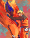 paint by numbers kit Kurama and naruto - Custom paint by number