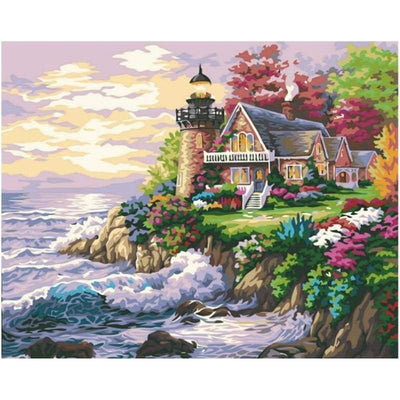 paint by numbers kit Lighthouse 01 - Custom paint by number