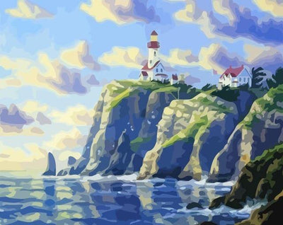 paint by numbers kit Lighthouse 08 - Custom paint by number